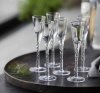 Eleganckie kieliszki z ręcznie toczoną nóżką Lyngby Glas